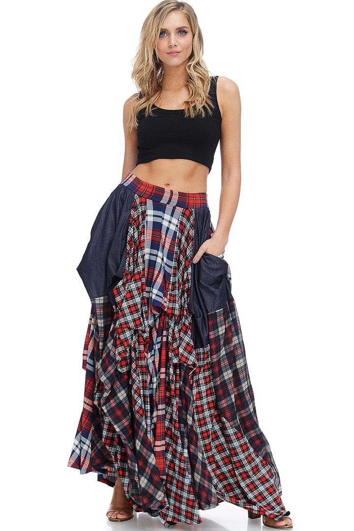 damsel in distress maxi skirt